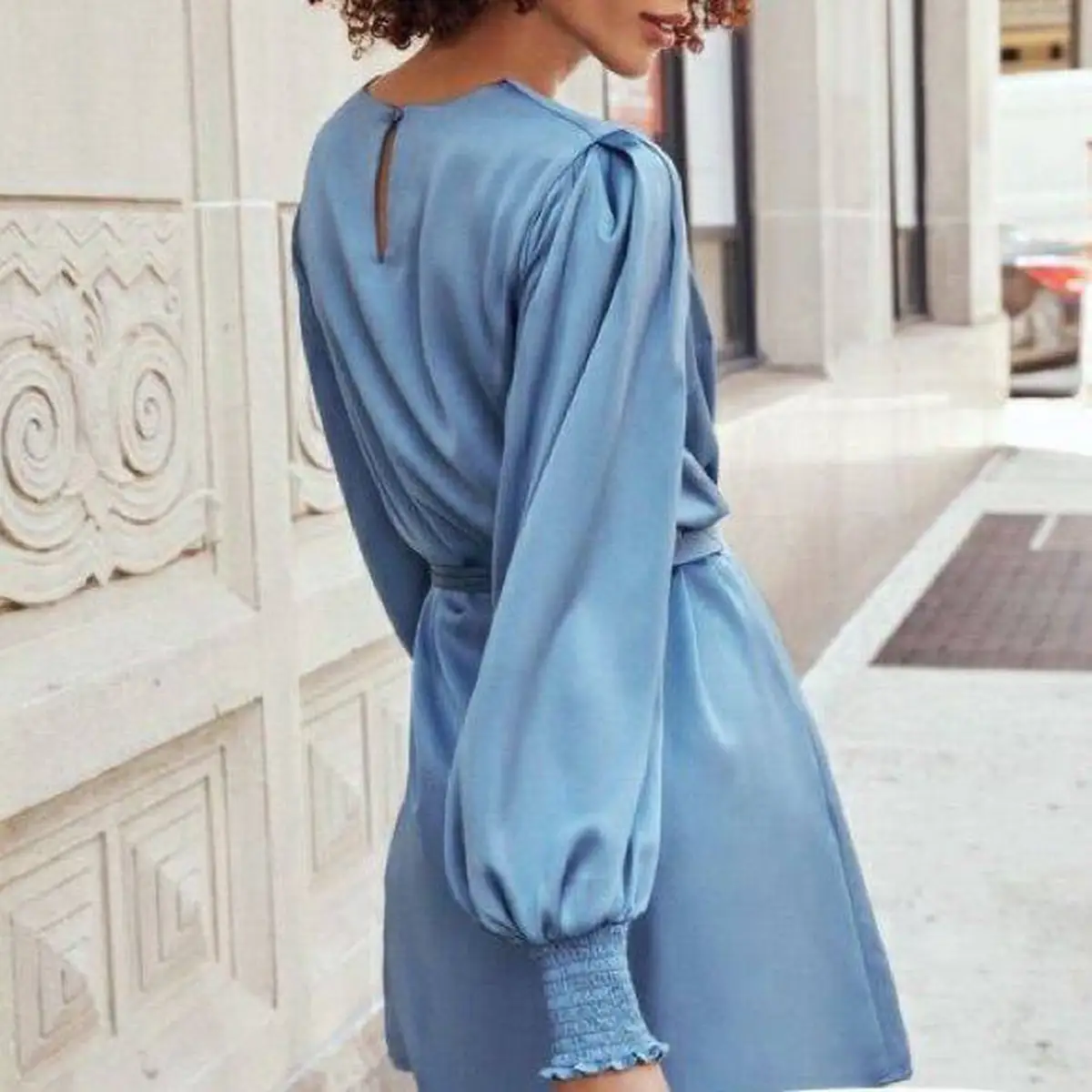 لباس مجلسی آبی کلاسیک 