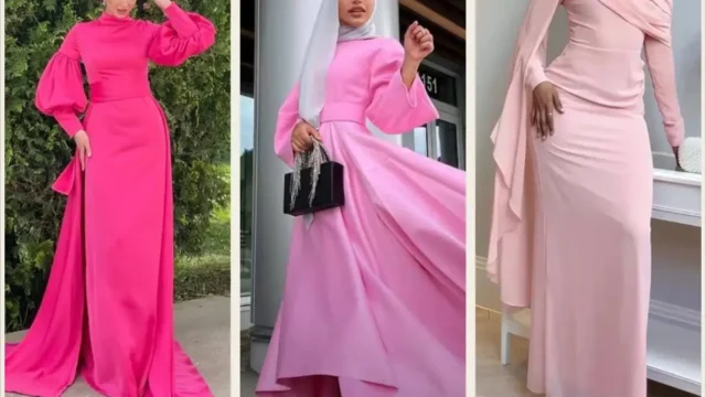 مدل لباس مجلسی صورتی؛ خانم هایی که عاشق رنگ صورتی ان حتما ببینن