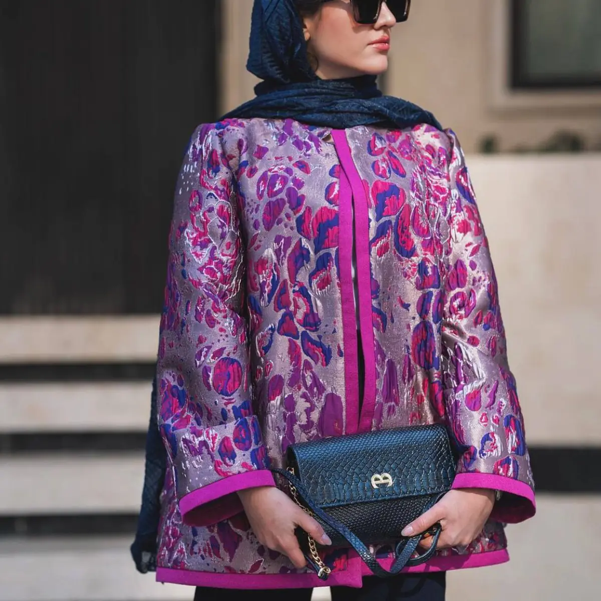 مدل مانتو ژاکارد در اینستا 