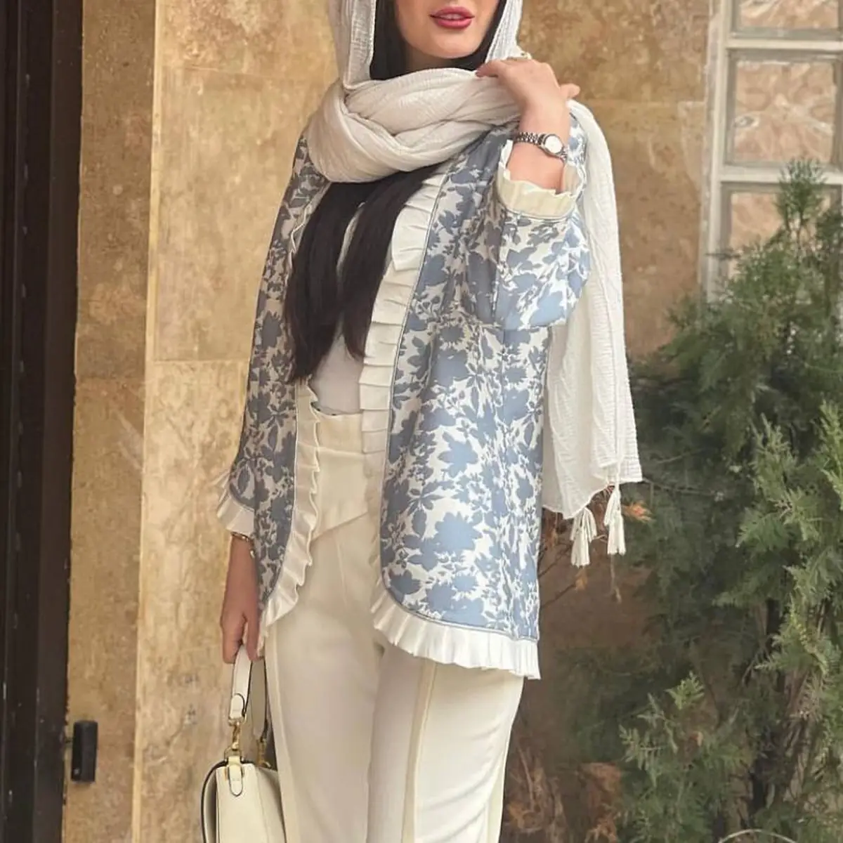 مدل مانتو ژاکارد در اینستا 