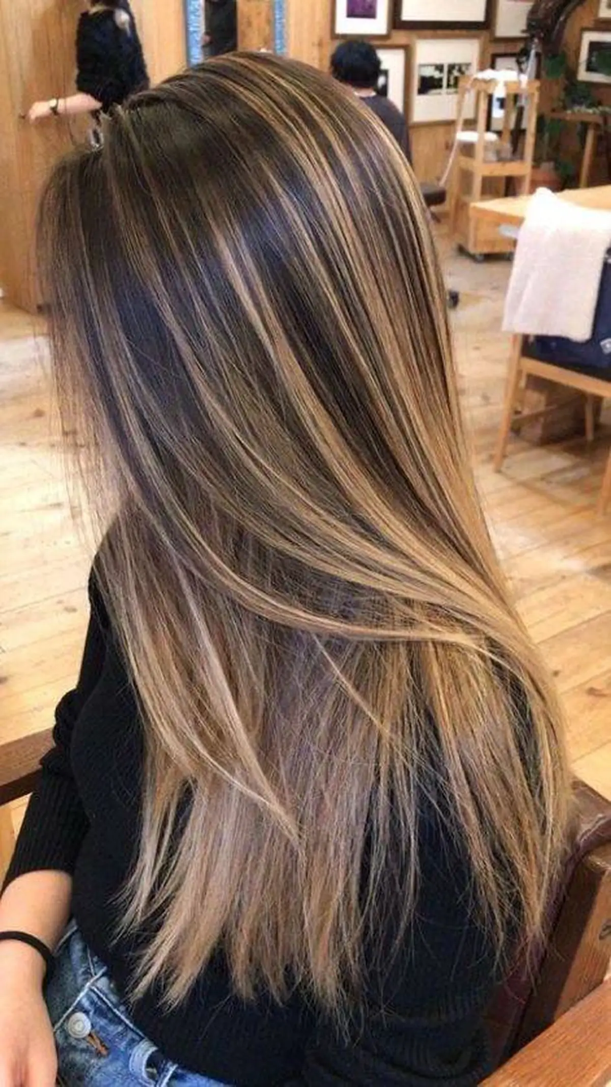 مش روی مو قهوه ای شیک