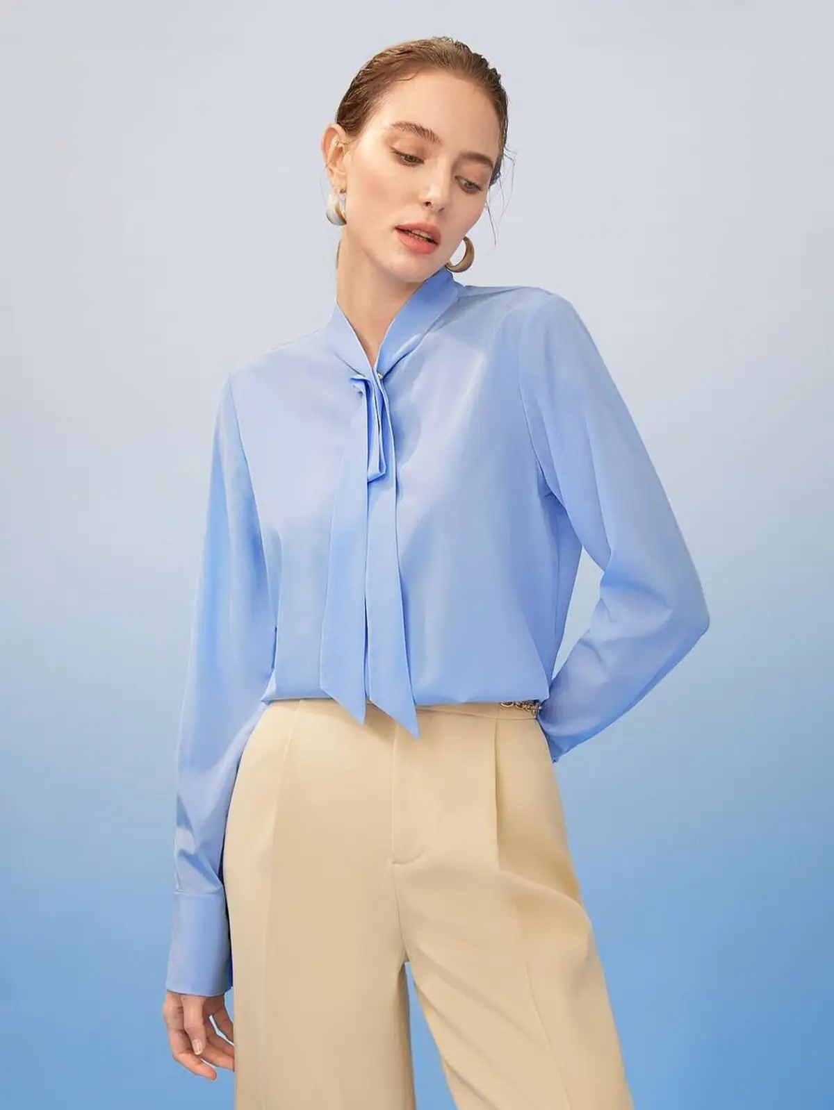 شومیز ابی پاستیلی 