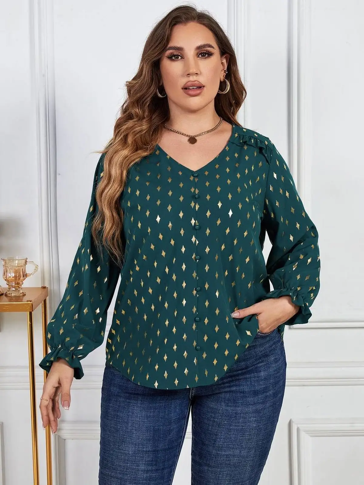 شومیز سایز بزرگ حریر 