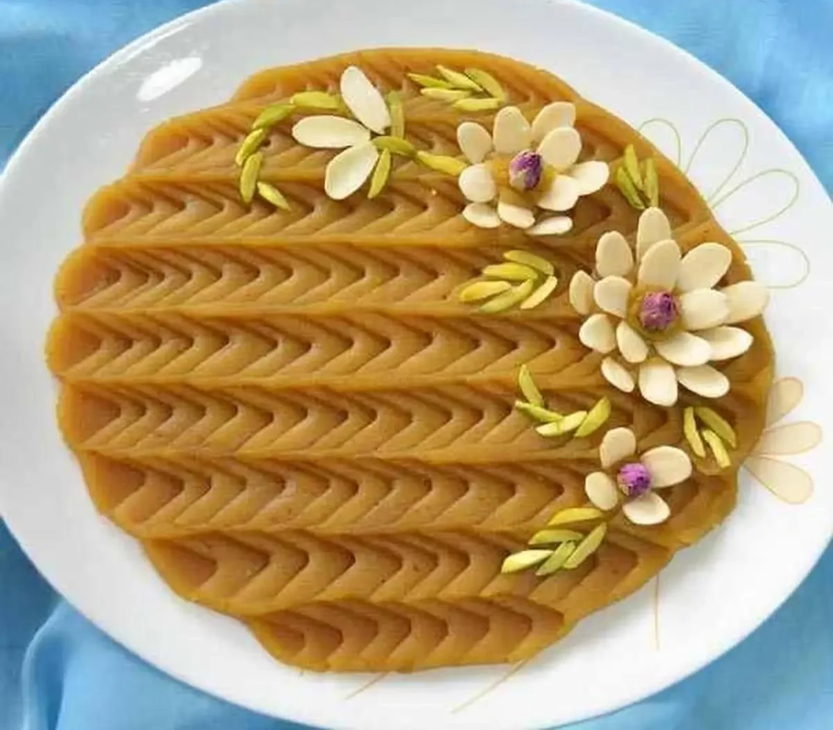 تزیین حلوا ساده