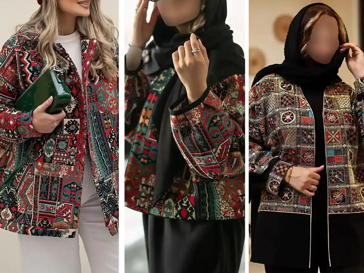 مدل مانتو با نوار سنتی جدید