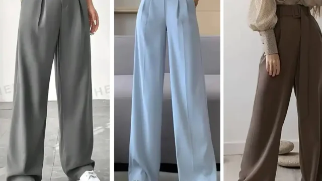 شلوار زنانه پارچه ای جدید | تصاویری از استایل‌های جذاب با شلوار پارچه‌ای زنانه