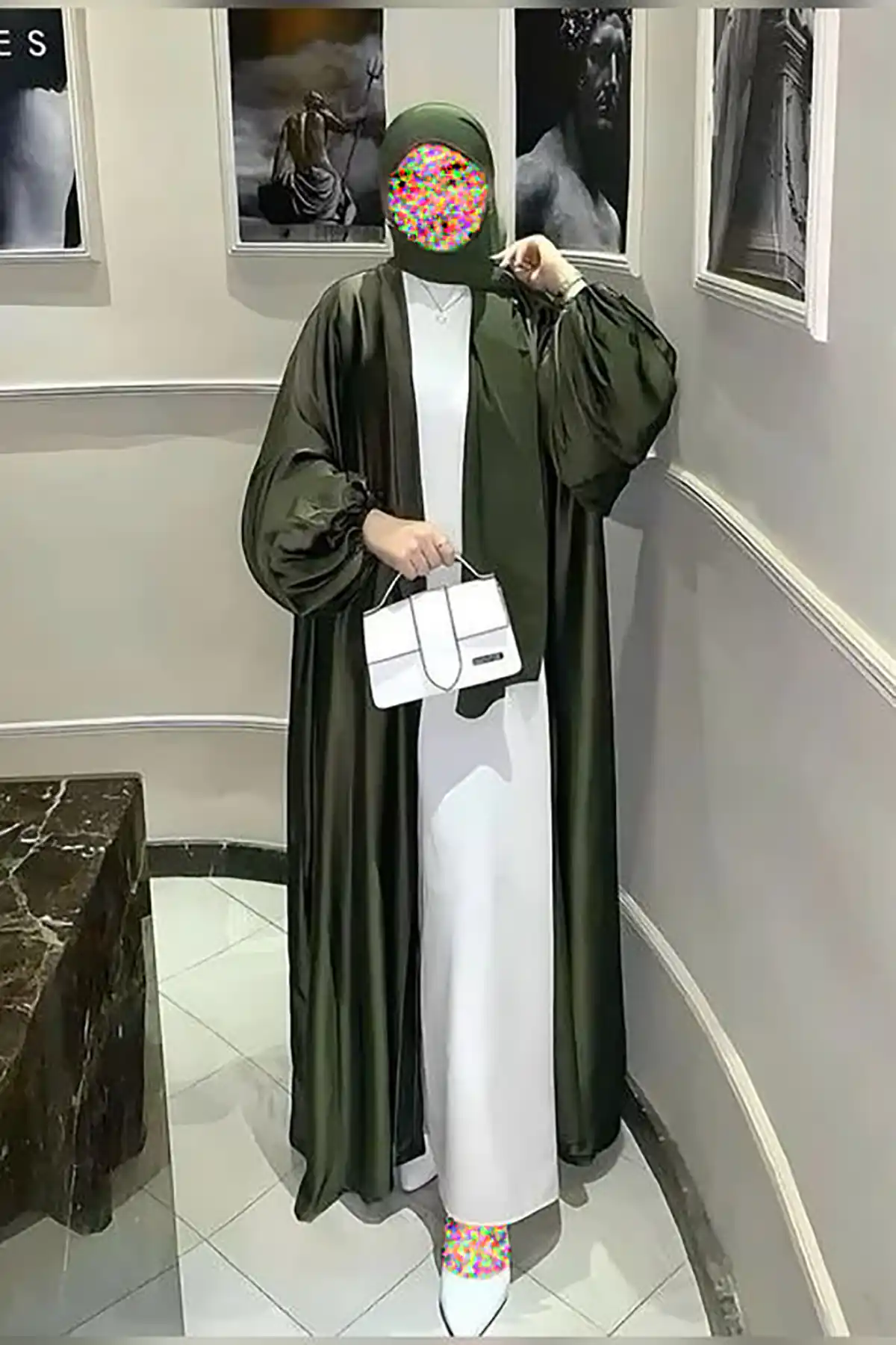 مدل مانتو عبایی جلو باز 