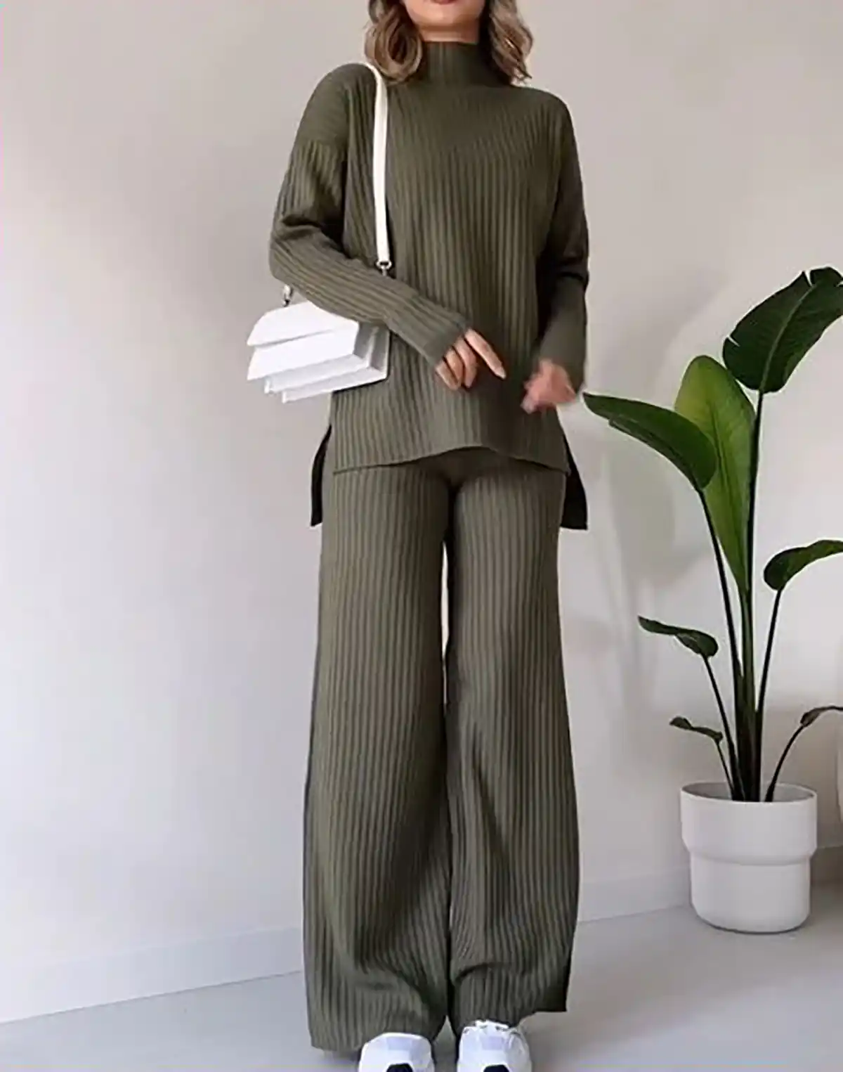 بلوز و شلوار بافتنی زنانه شیک
