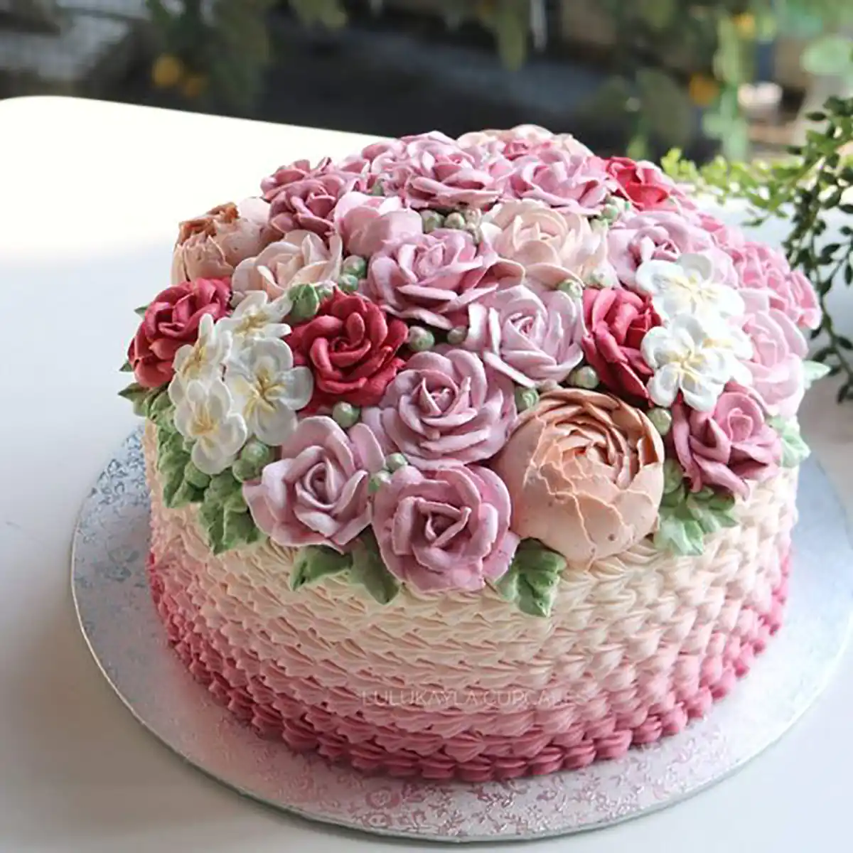 کیک گل بابونه 