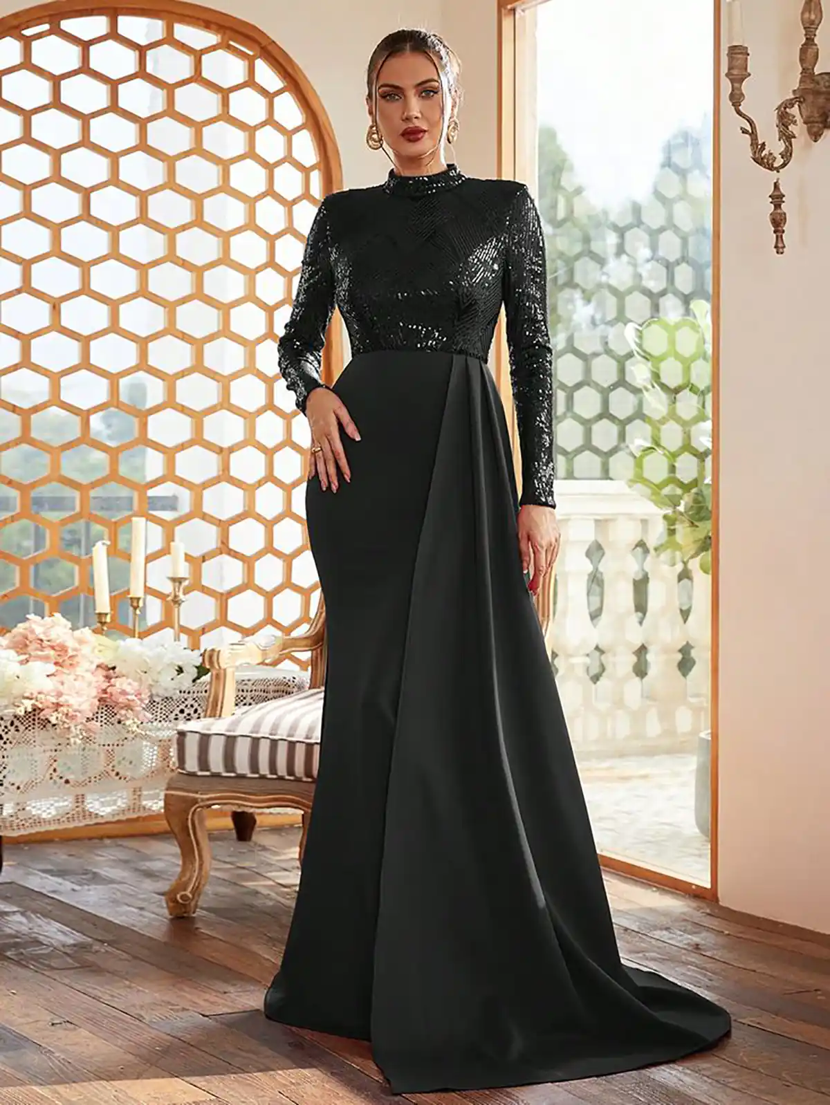 لباس مجلسی زنانه بلند شیک زیبا