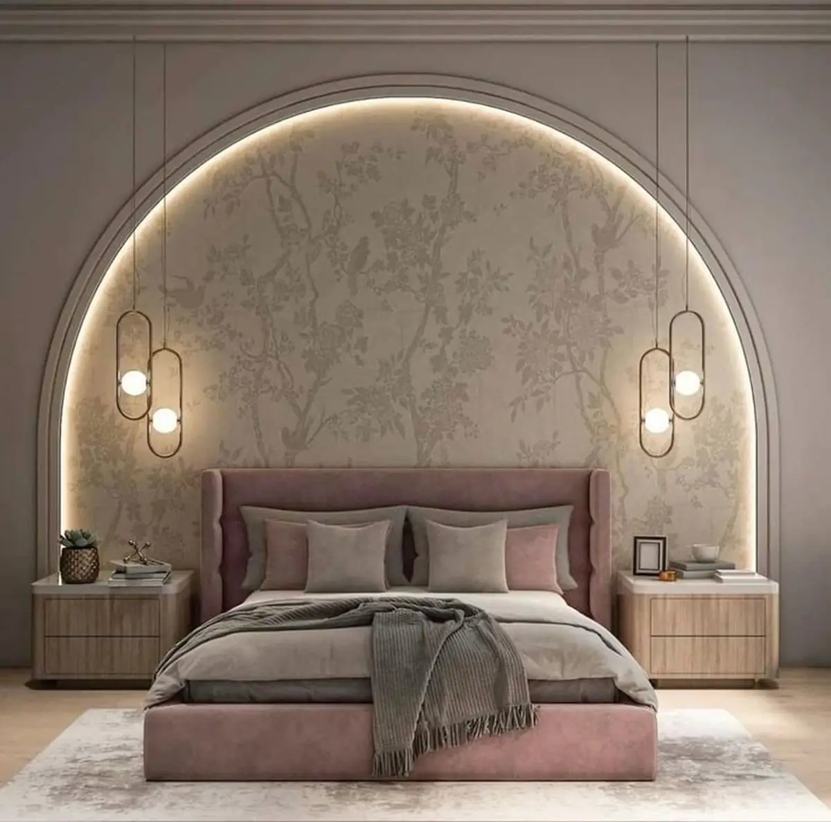 چیدمان اتاق خواب کلاسیک