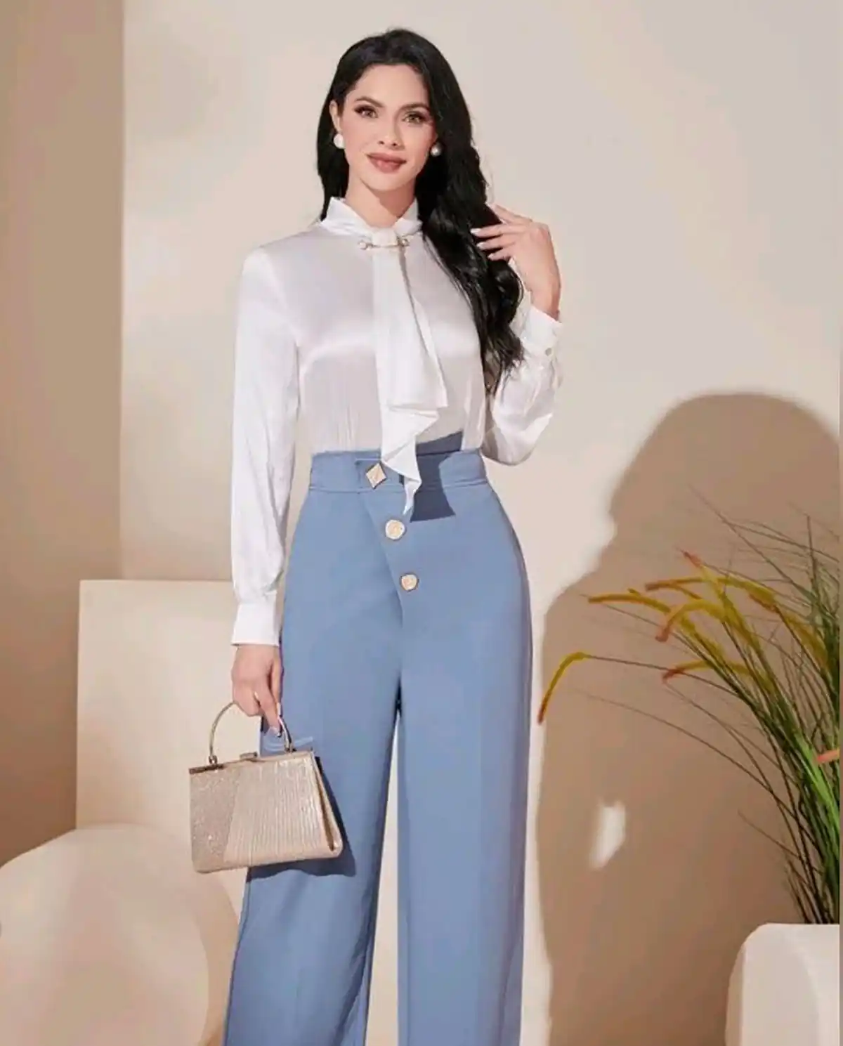 شلوار پارچه ای کلاسیک زنانه 