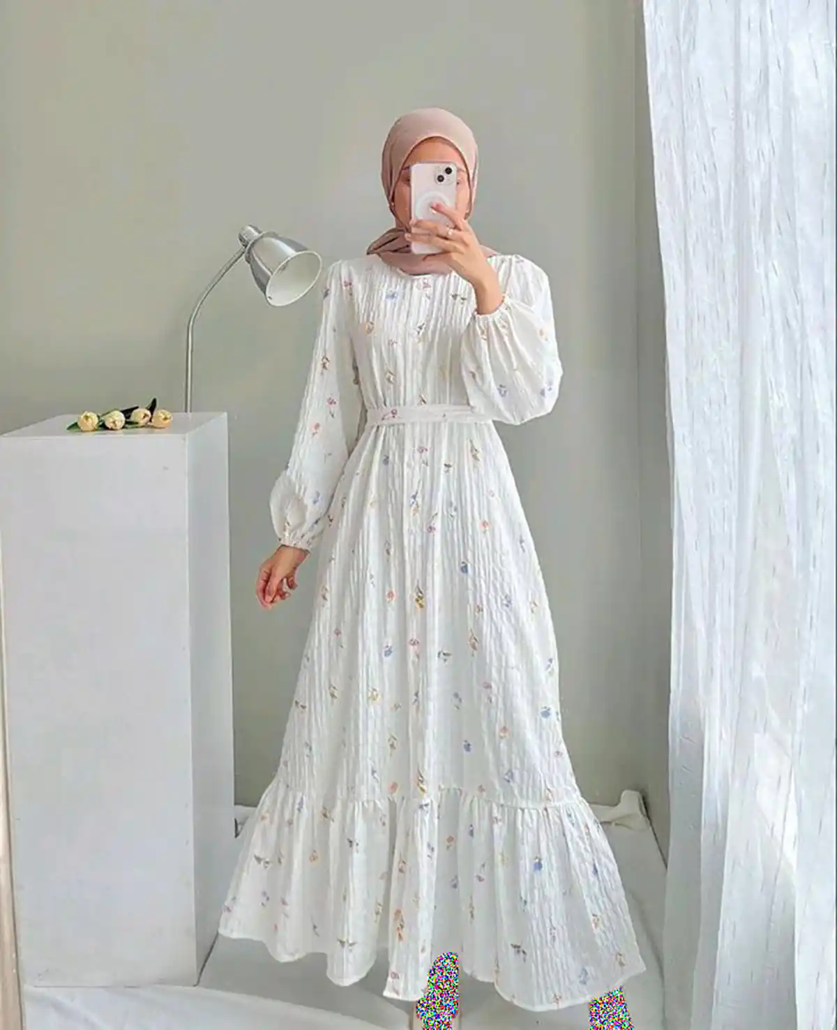 مدل پیراهن نخی برای منزل 