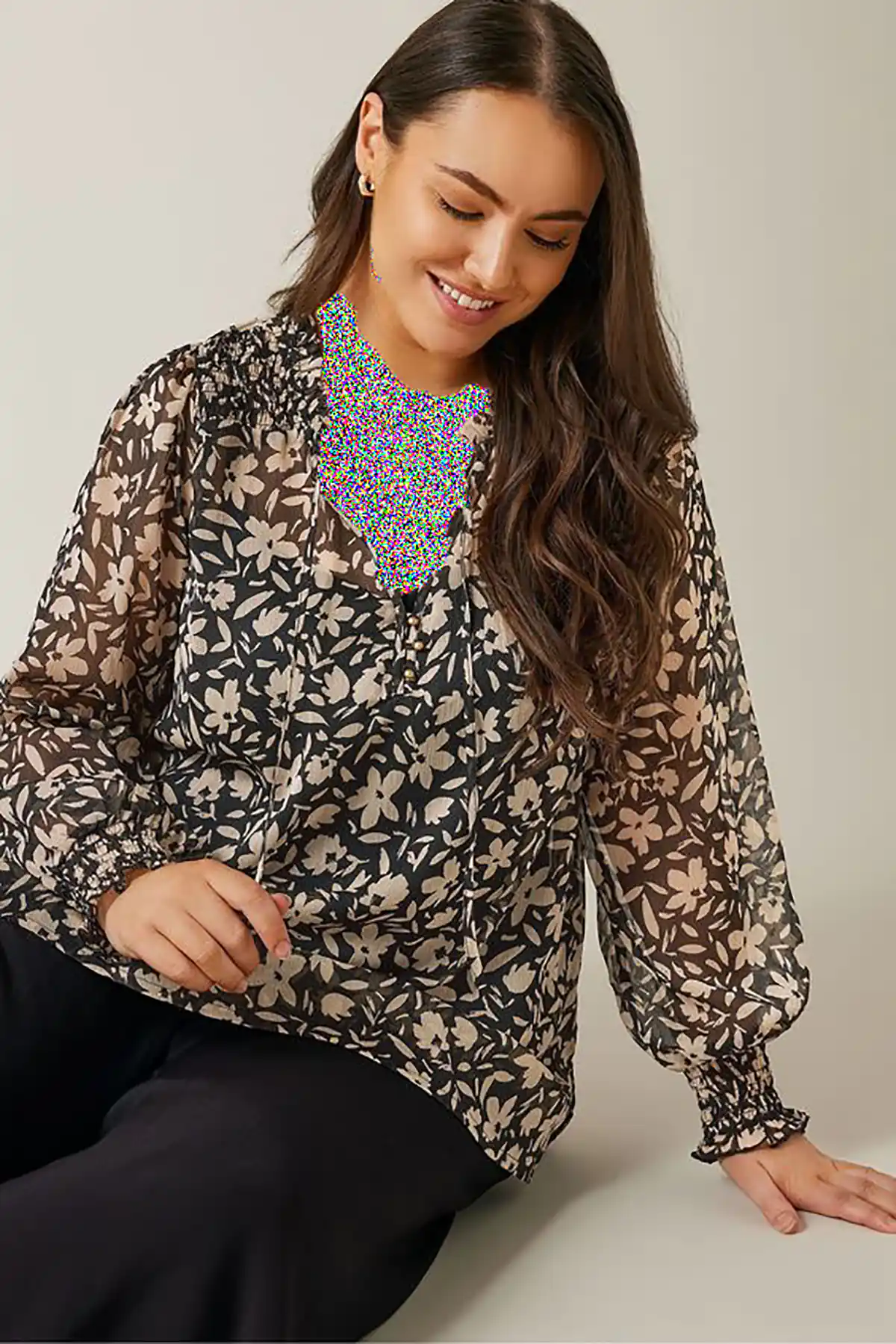شومیز گلدار زنانه جذاب