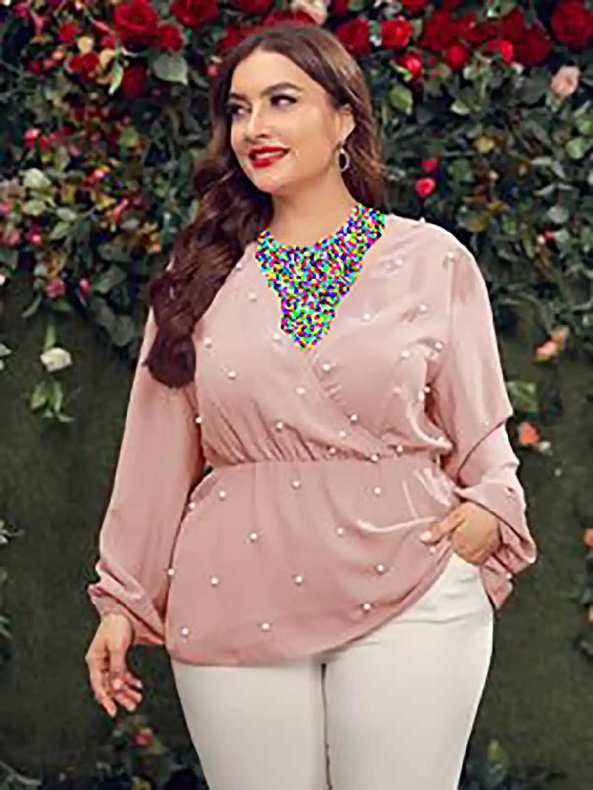 شومیز زنانه پلاس سایز شیک