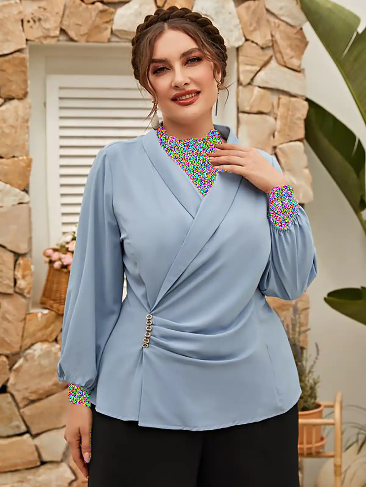 شومیز زنانه پلاس سایز خوشگل