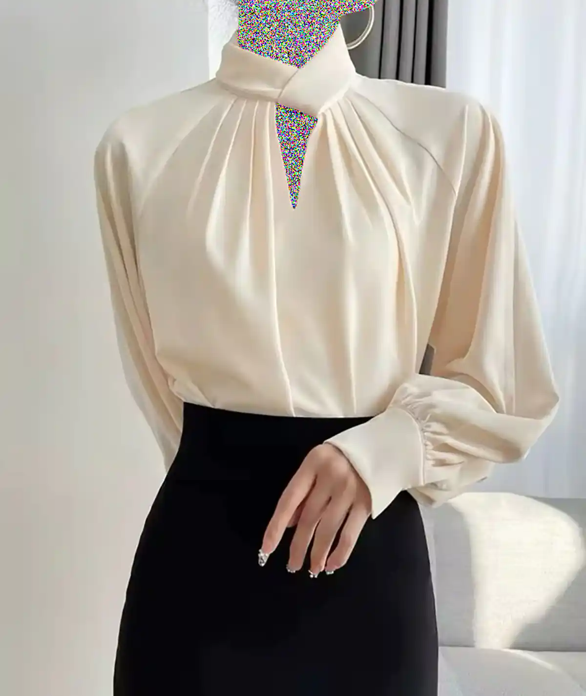 شومیز زنانه ساتن برای زیر کت