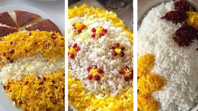 تزیین برنج برای مهمانی | از تزیین ساده برنج تا سفره‌ای مجلسی، راهنمای تصویری!