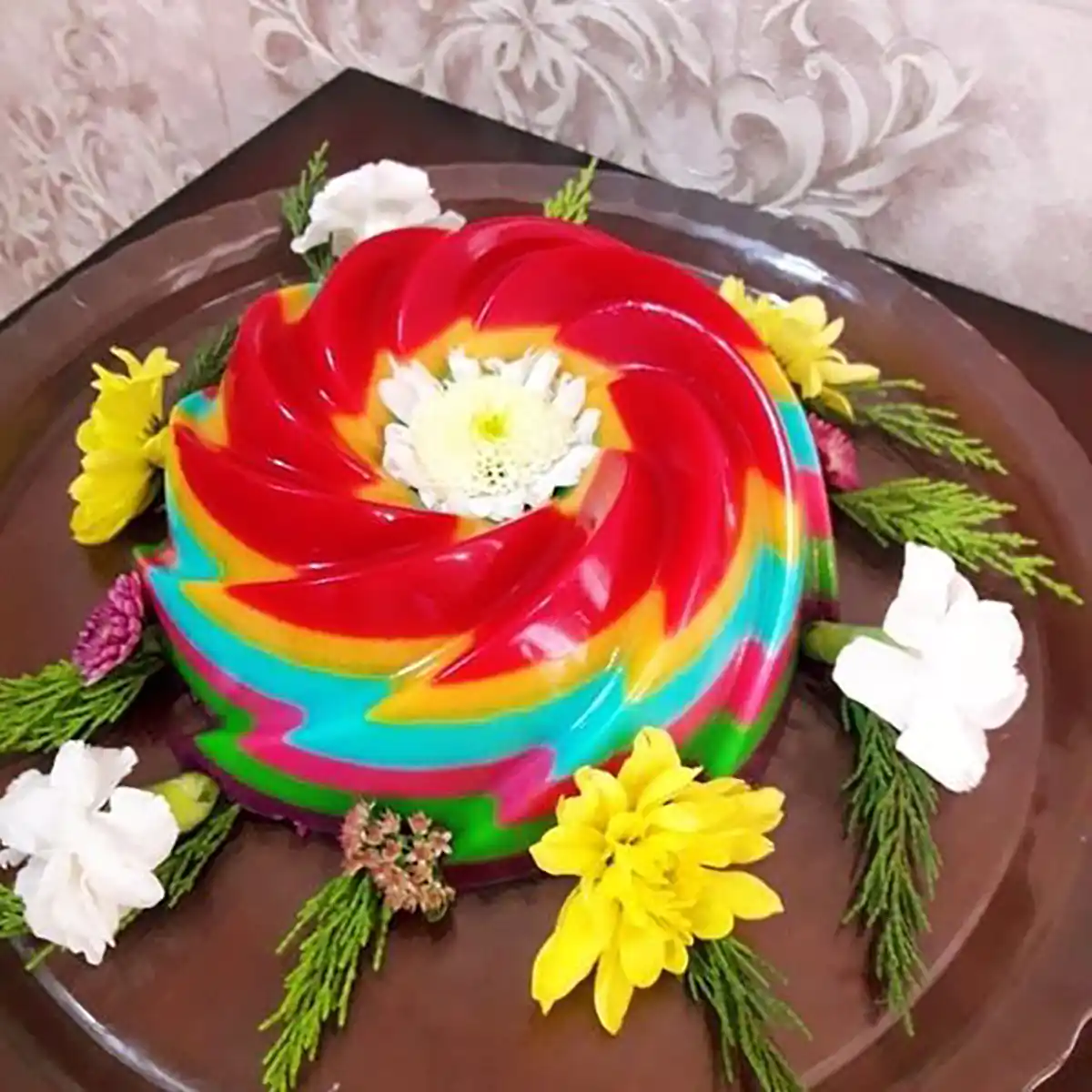 ژله ساده و شیک برای مهمانی 
