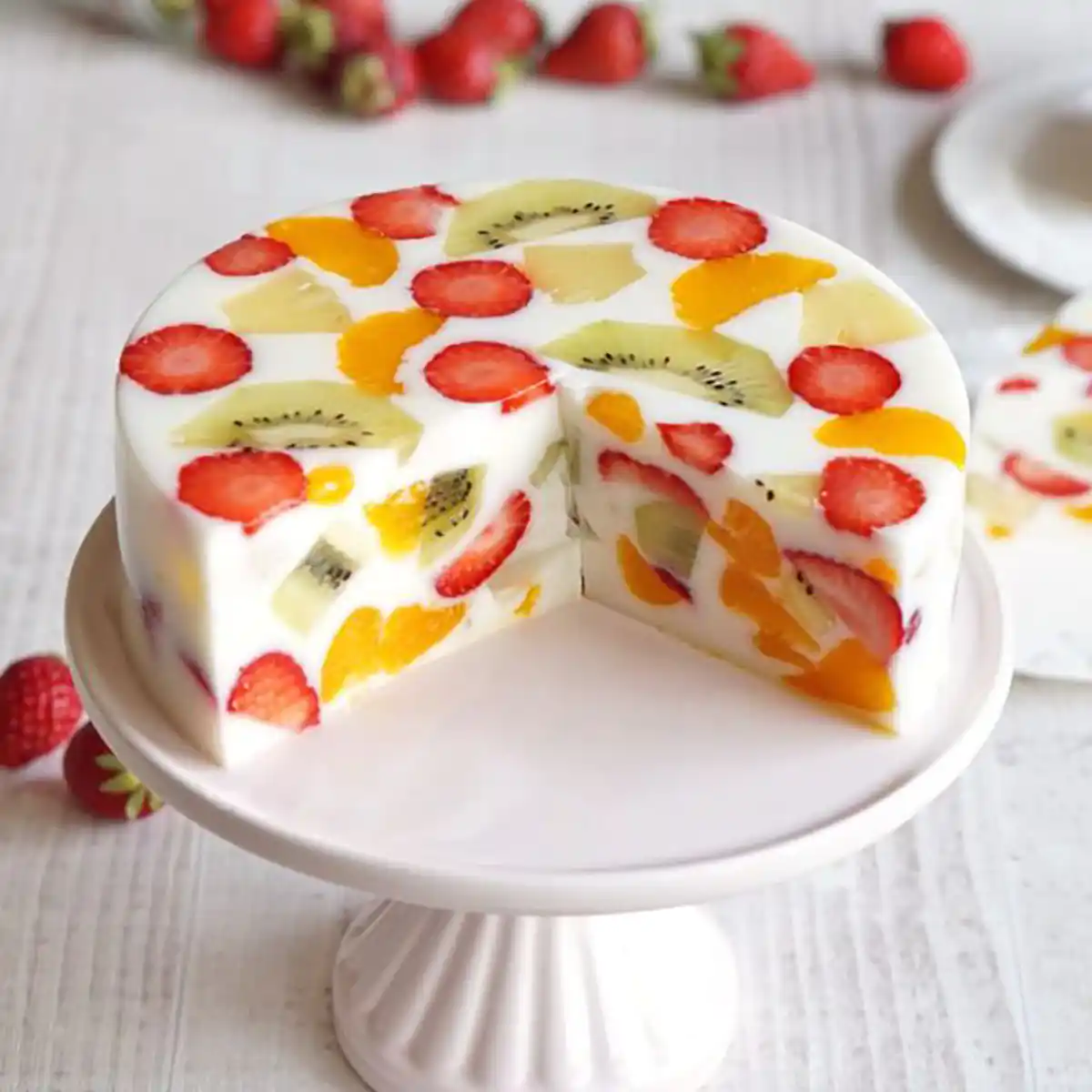 تزیین ژله میوه ای