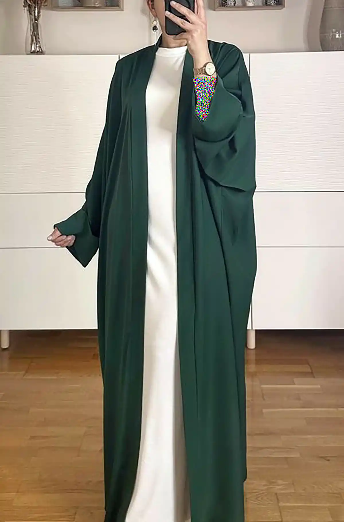 مانتو عبایی جلو باز جدید