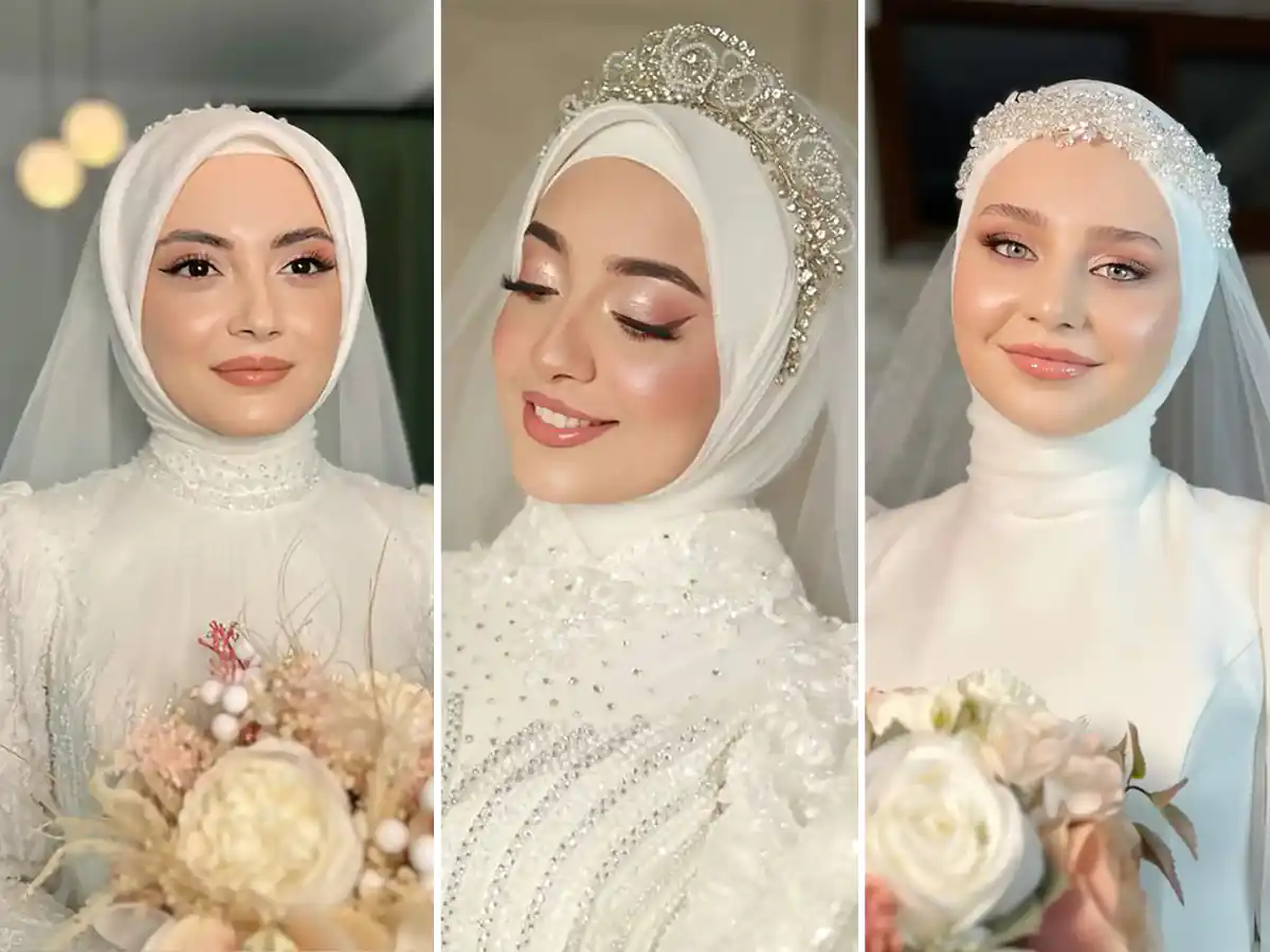 آموزش آرایش جدید برای عروس محجبه