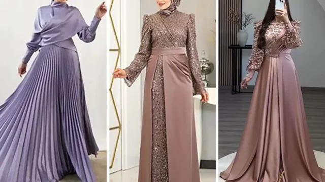 پیراهن بلند مجلسی جدید | لباس مجلسی زنانه بلند + ترکیب شیک بودن و راحتی