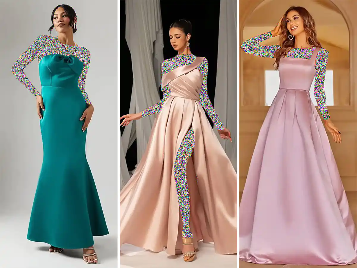 پیراهن مجلسی زنانه بلند