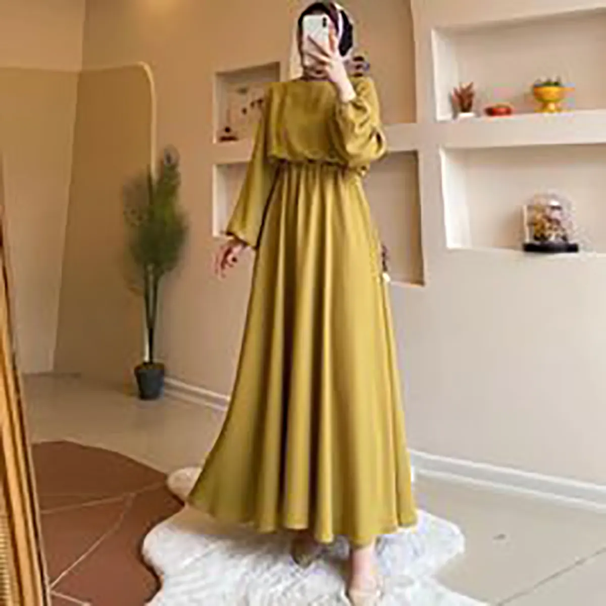 پیراهن نخی زنانه