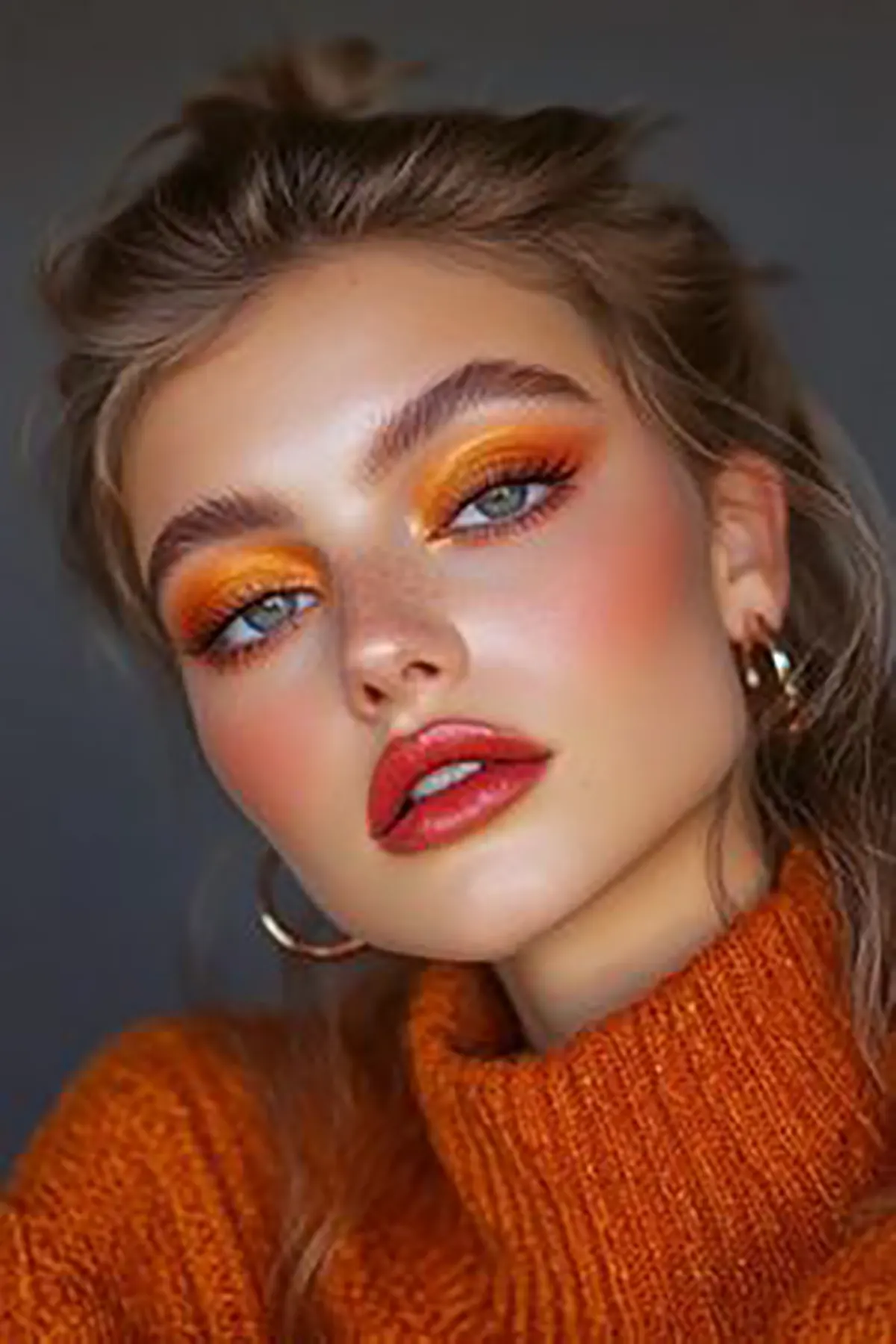 آرایش چشم نارنجی 1403