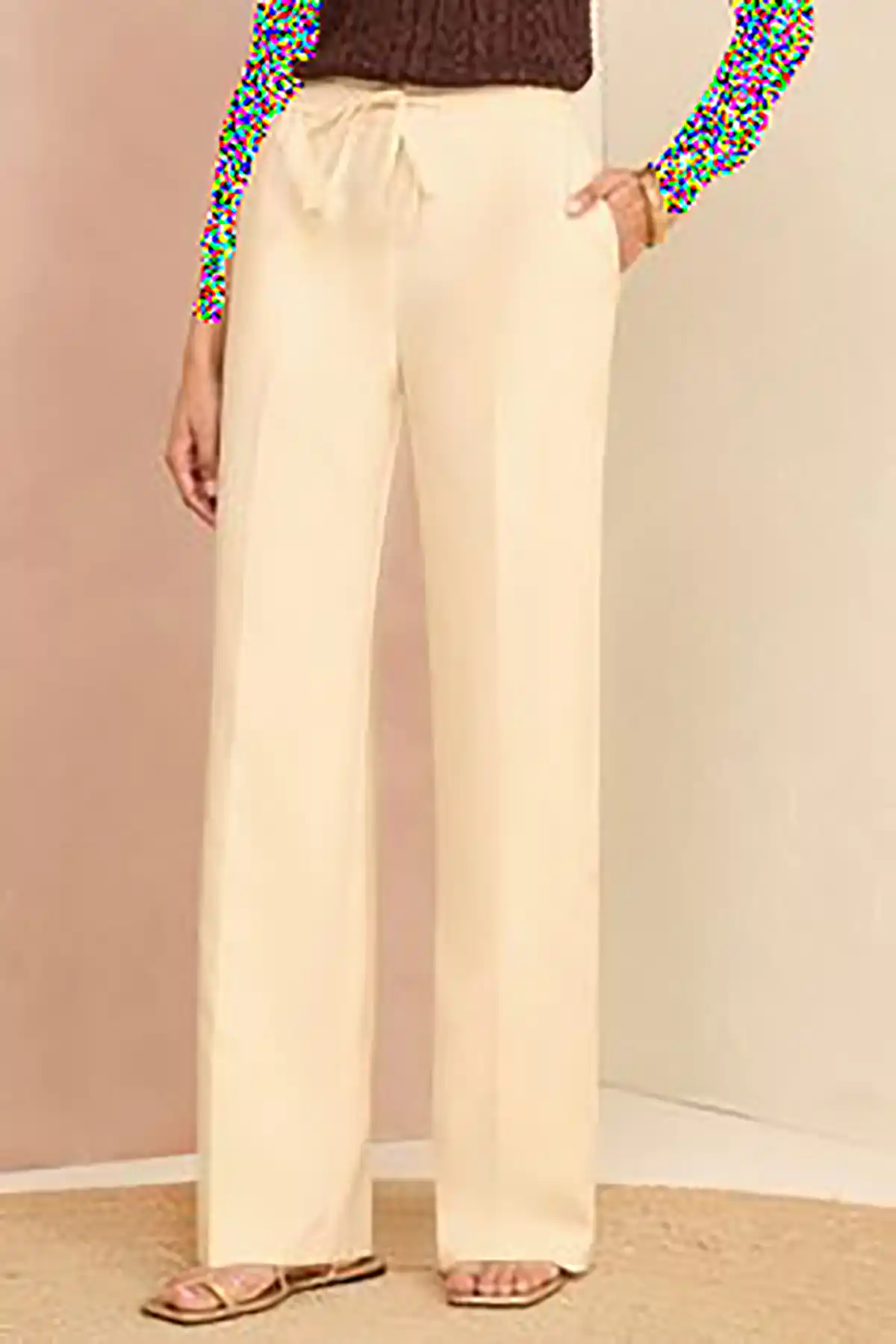 شلوار پارچه ای بگ زنانه