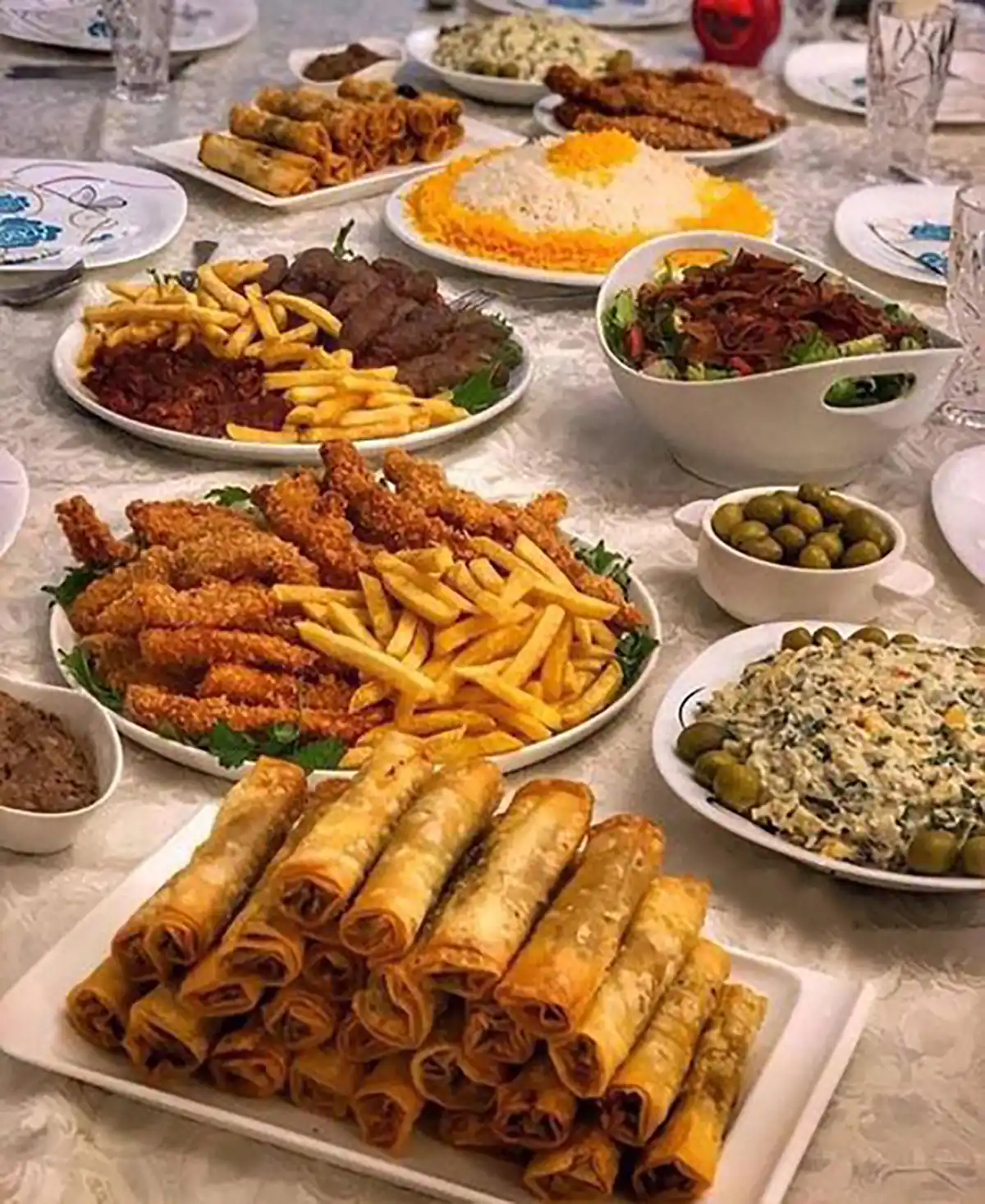 تزیین میز غذا
