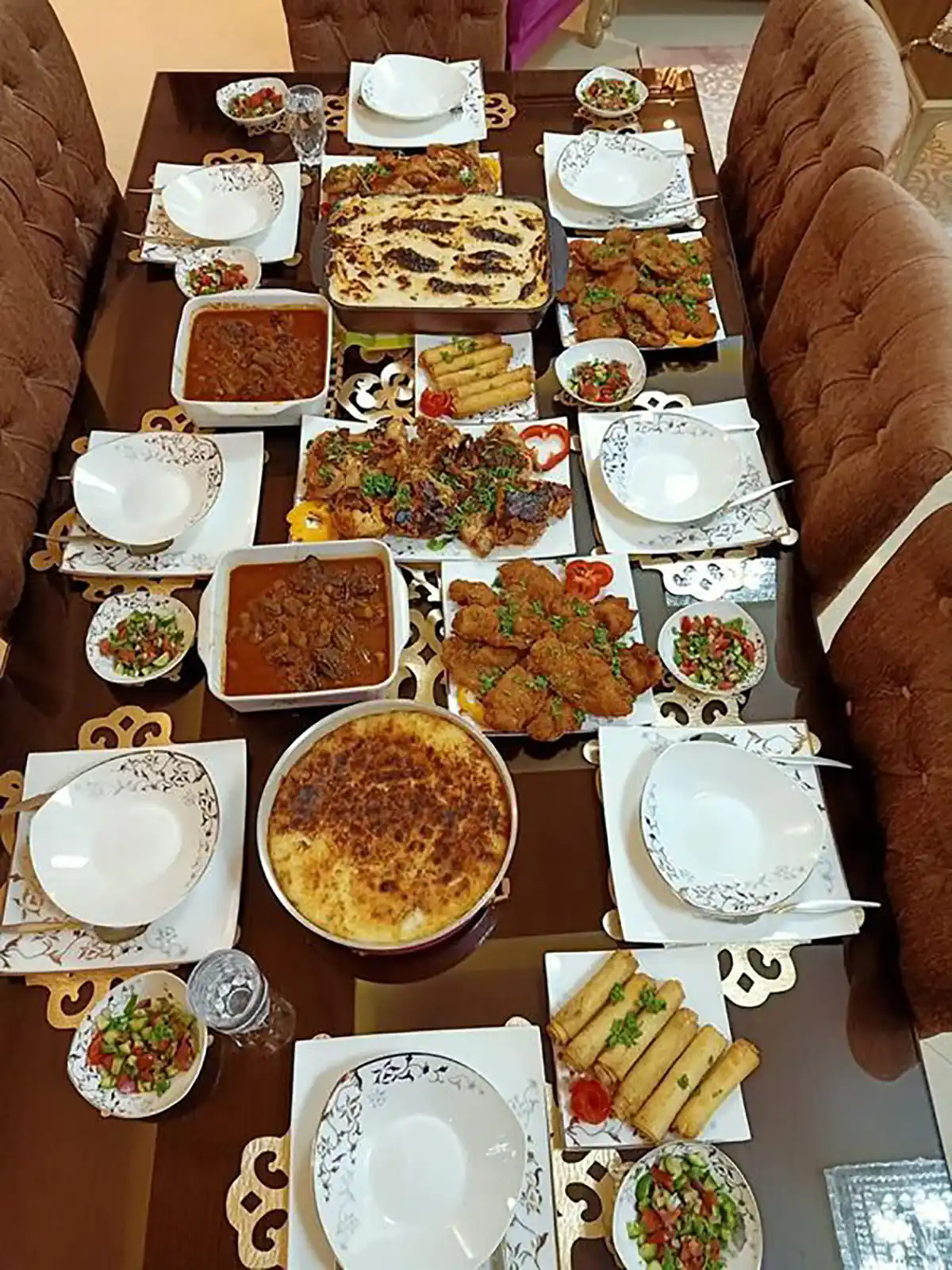تزیین میز غذا جذاب