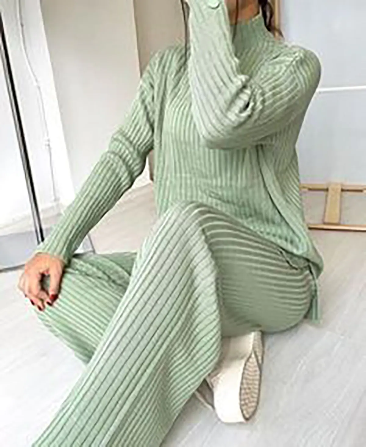 بلوز شلوار ست بافتنی زنانه 2024
