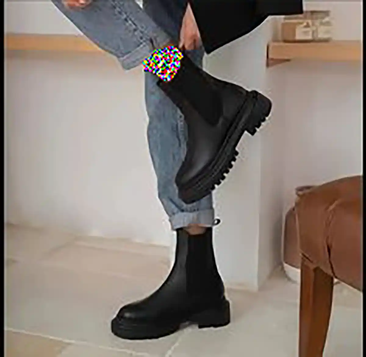 نیم بوت زنانه چرم 