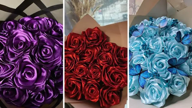 دسته گل پارچه ای | ترکیب لطافت و زیبایی در یک دسته گل