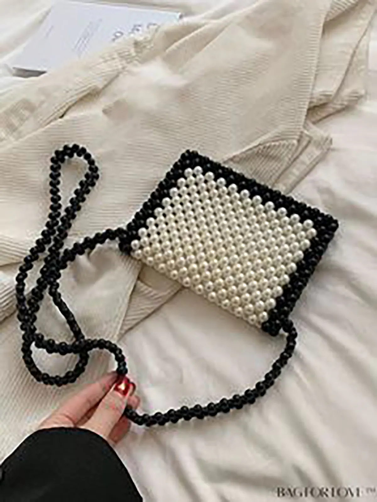 کیف مرواریدی زنانه مجلسی