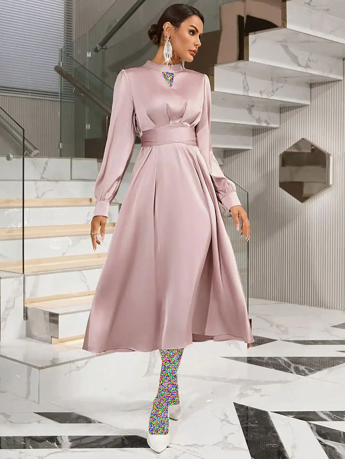 لباس مجلسی زنانه ساده برای عروسی 2024