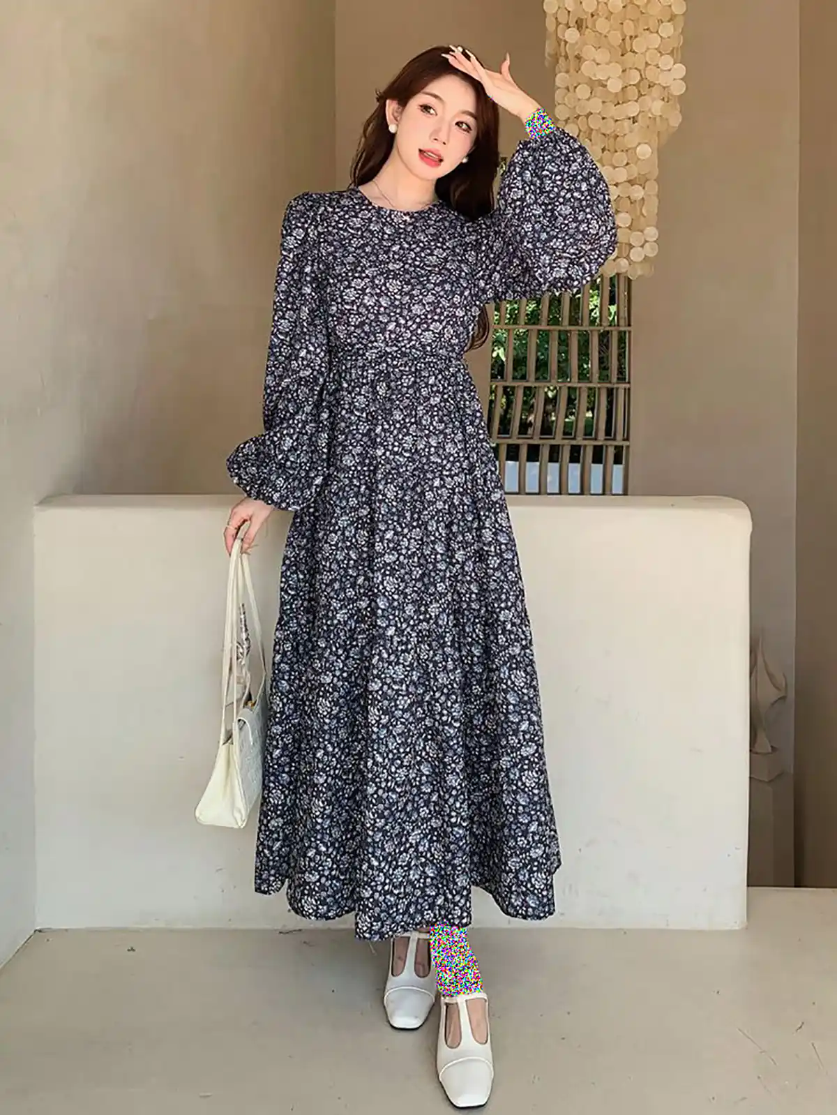 مدل لباس حریر گلدار دو تیکه
