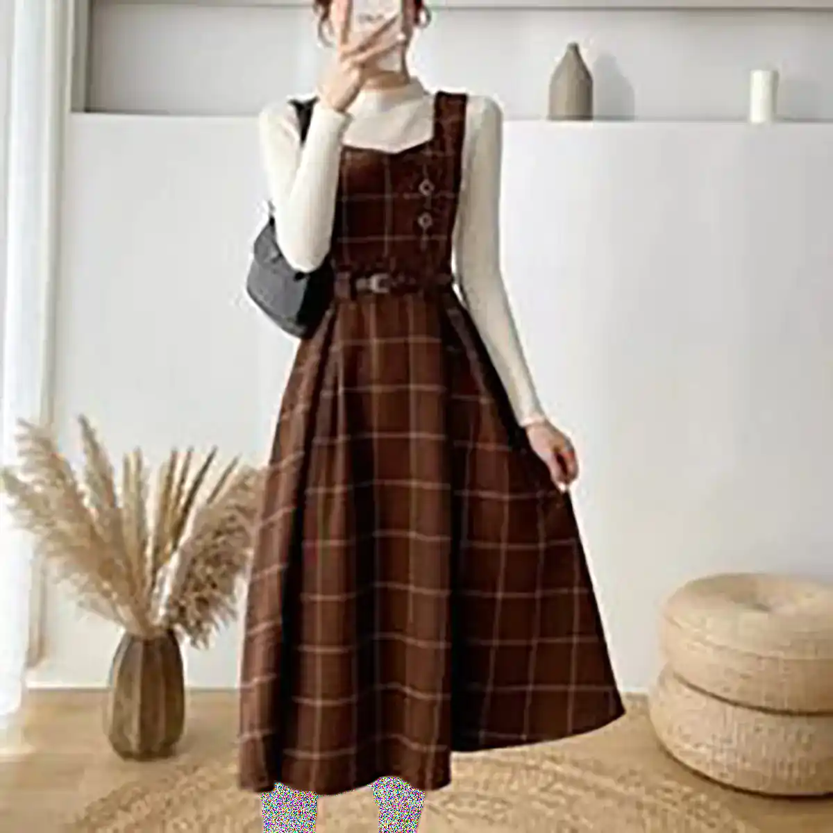 سارافون چهارخونه پاییزی