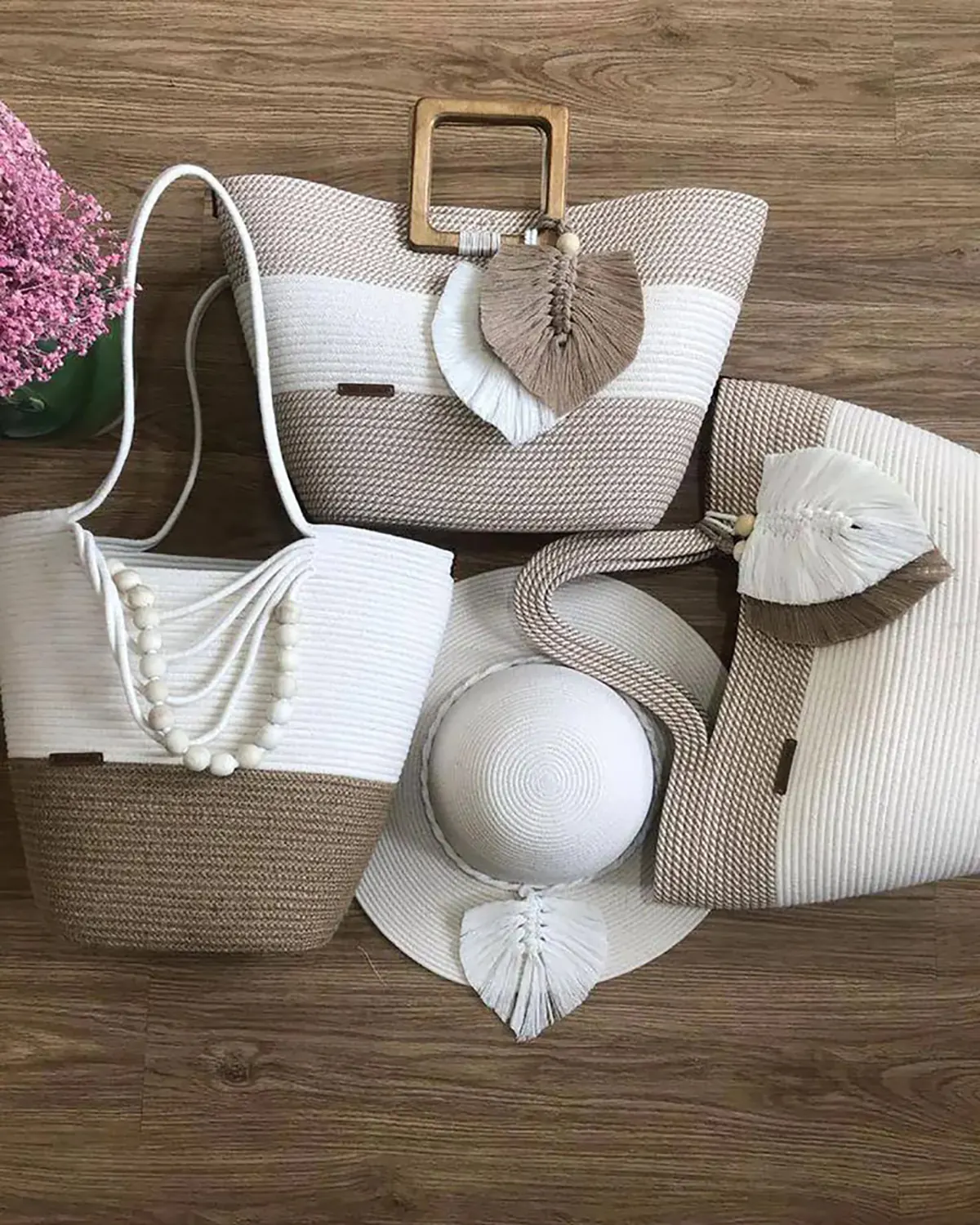 کیف ساحلی پارچه ای
