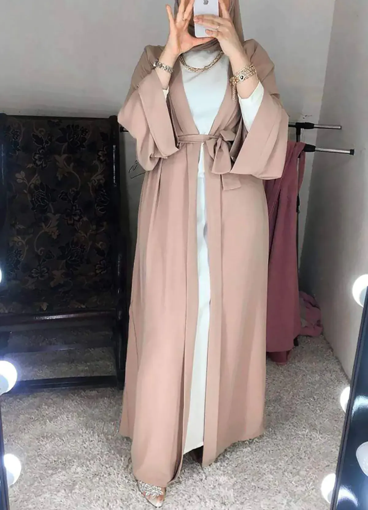 مانتو عبایی بلند ساده