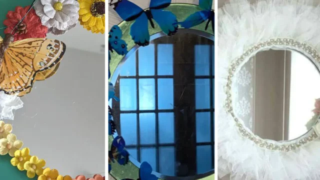 آینه دیواری طرح پروانه ای | ایده‌هایی برای دکوراسیون خاص