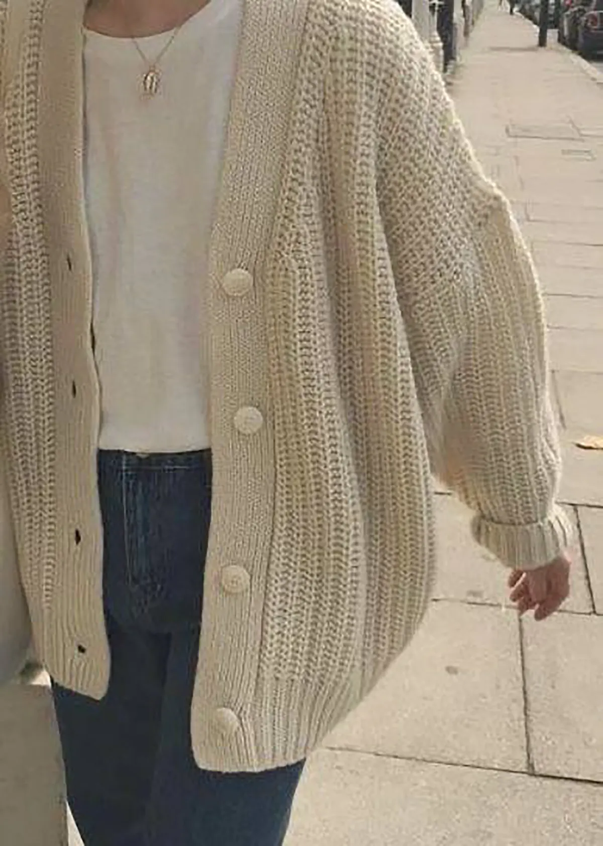 ژاکت بافتنی جلو باز زنانه