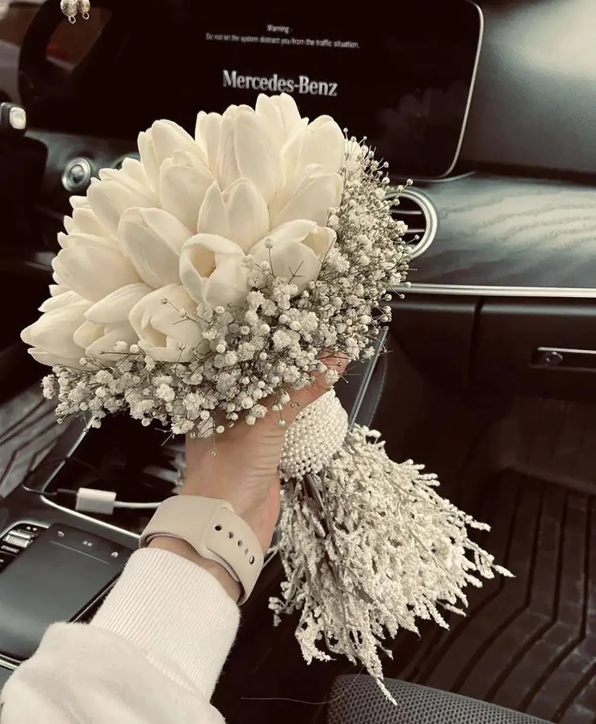 دسته گل عروس جدید طبیعی