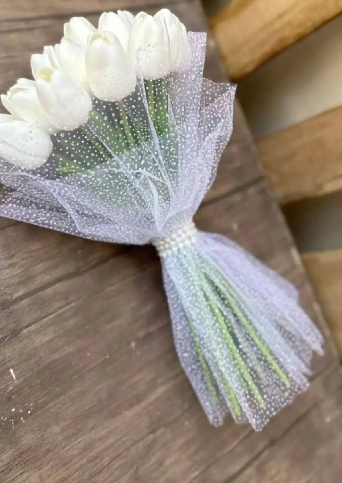 دسته گل عروس ساده و شیک