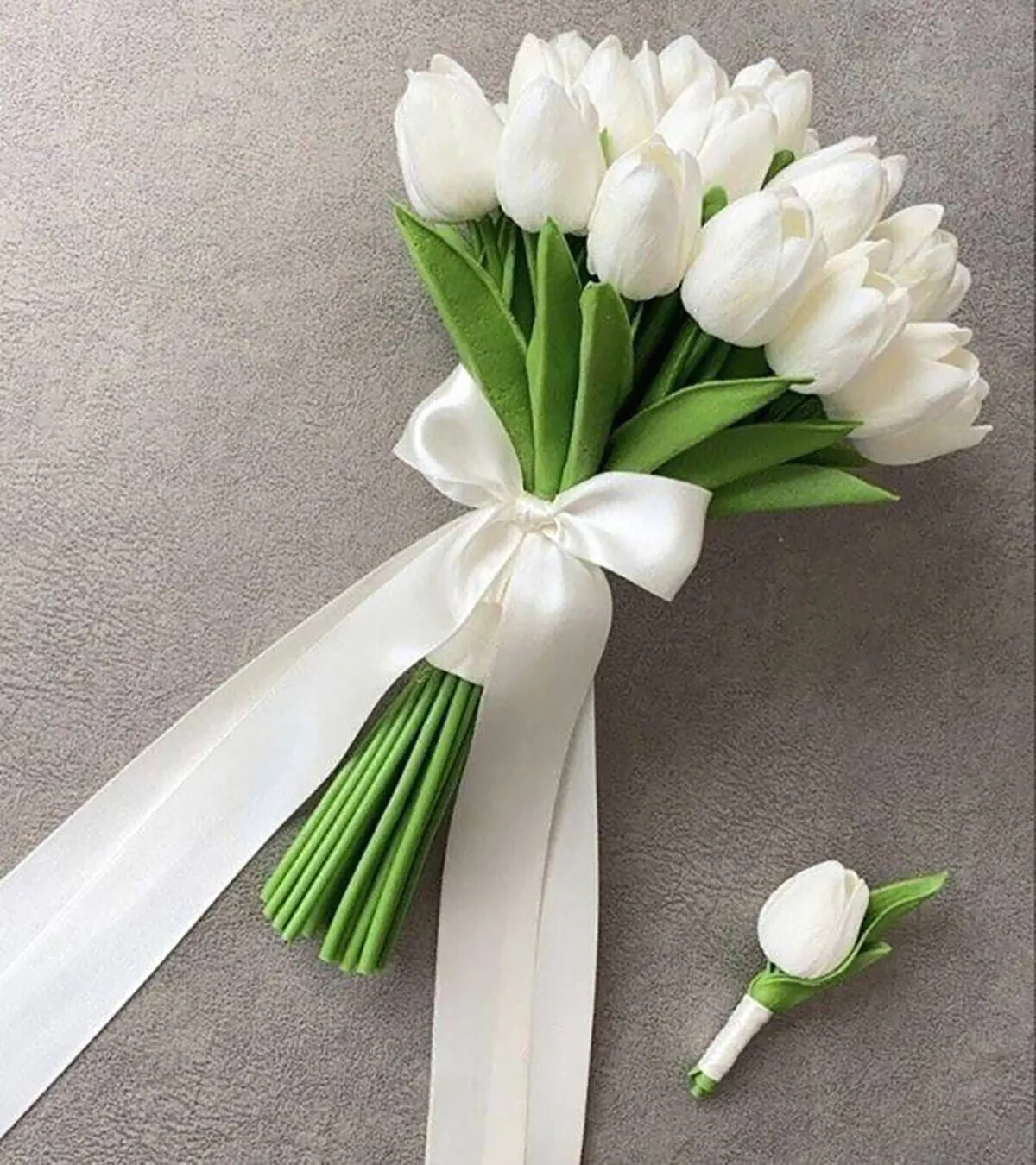دسته گل عروس ساده و شیک