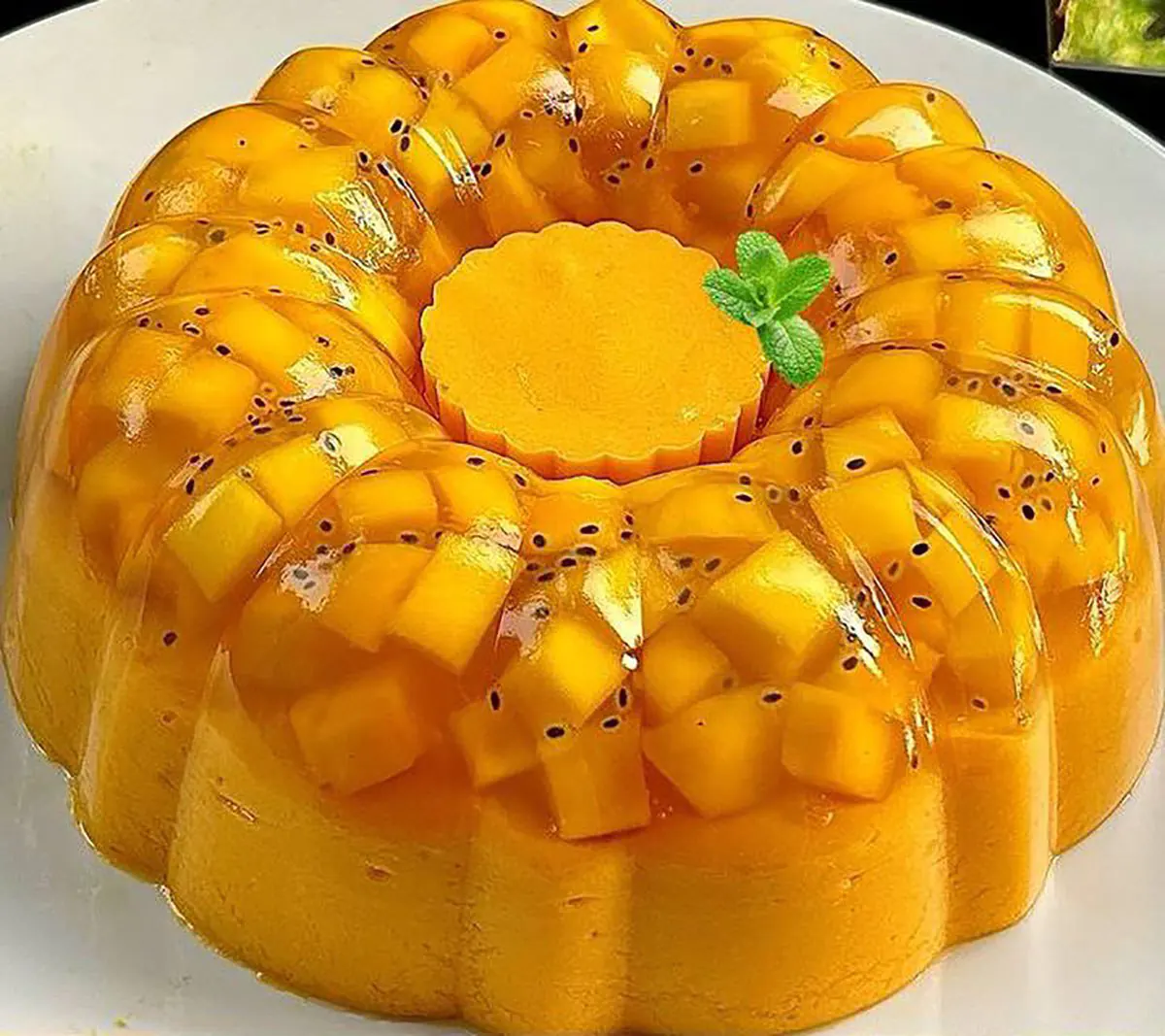 دسر با طعم انبه زیبا