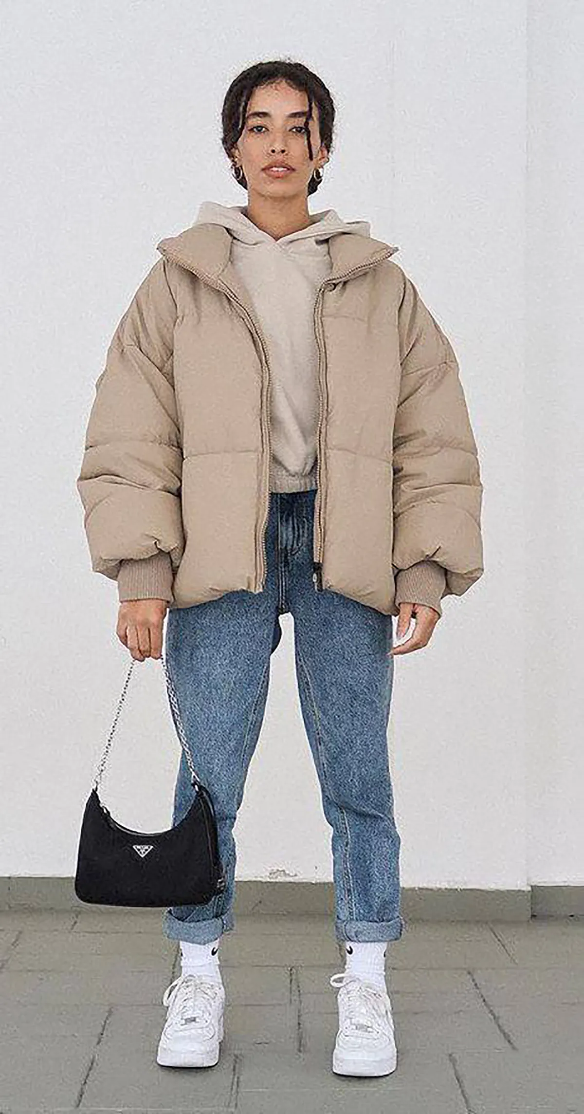 کاپشن پفی دخترانه کوتاه  