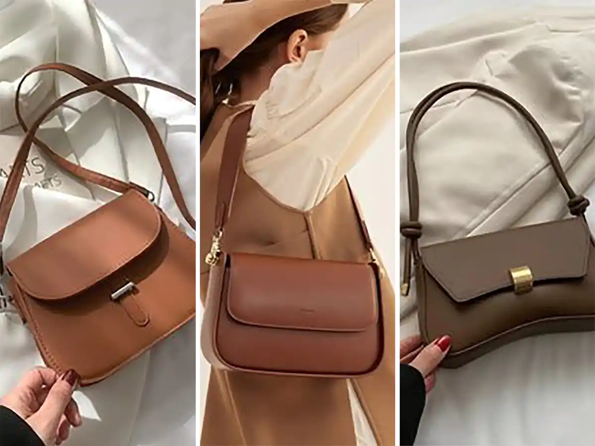 کیف قهوه ای زنانه شیک
